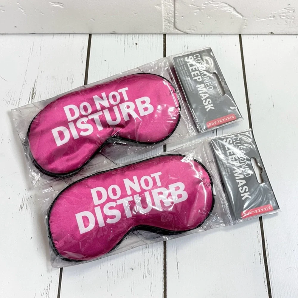 Set of 2 Cushioned Sleep Masks Do Not Disturb NIP